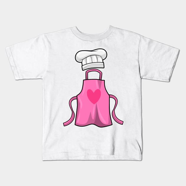 Cooking apron and Cooking hat with Heart Kids T-Shirt by Markus Schnabel